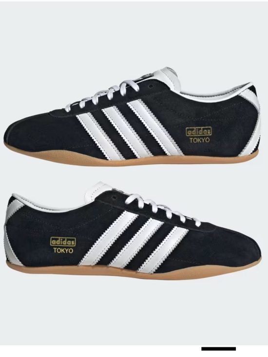 adidas Shoes - adidas Tokyo Black & White Sneakers with Gum Sole